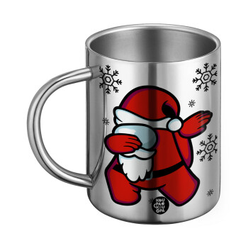 Among US Xmas, Ανοξείδωτη Μεταλλική Κούπα 450ml - Διπλού Τοιχώματος