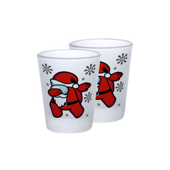 Among US Xmas, Σφηνοπότηρα γυάλινα 45ml του πάγου (2 τεμάχια)