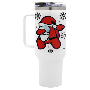 Among US Xmas, Mega Stainless steel Tumbler with lid, double wall 1,2L