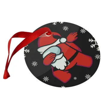 Among US Xmas, Christmas ornament glass 9cm