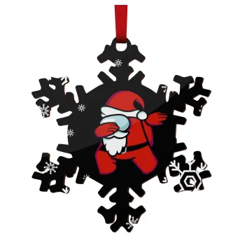 Among US Xmas, Στολίδι Χριστουγεννιάτικο στολίδι νιφάδα ξύλινο 9cm