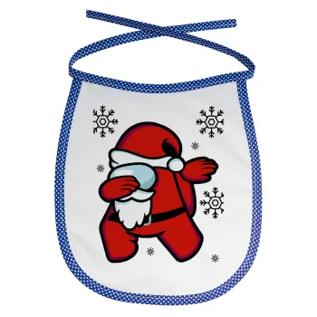 Among US Xmas, Σαλιάρα μωρού αλέκιαστη με κορδόνι Μπλε