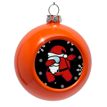 Among US Xmas, Orange Christmas tree ornament bauble 8cm