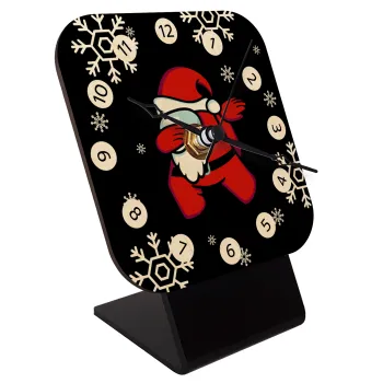 Among US Xmas, Επιτραπέζιο ρολόι σε φυσικό ξύλο (10cm)