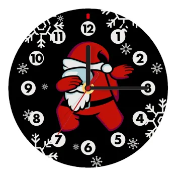 Among US Xmas, Ρολόι τοίχου ξύλινο (20cm)