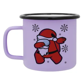 Among US Xmas, Κούπα Μεταλλική εμαγιέ ΜΑΤ Light Pastel Purple 360ml