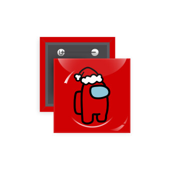 Among US Santa, Κονκάρδα παραμάνα τετράγωνη 5x5cm