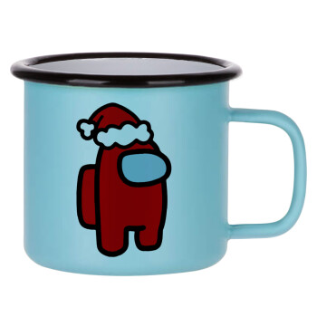 Among US Santa, Κούπα Μεταλλική εμαγιέ ΜΑΤ σιέλ 360ml