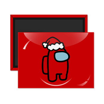 Among US Santa, Ορθογώνιο μαγνητάκι ψυγείου διάστασης 9x6cm