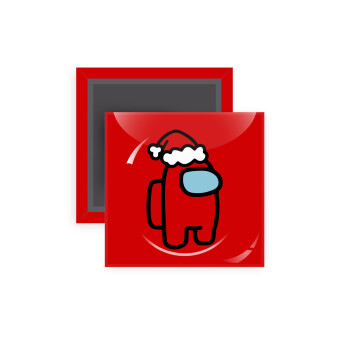 Among US Santa, Μαγνητάκι ψυγείου τετράγωνο διάστασης 5x5cm