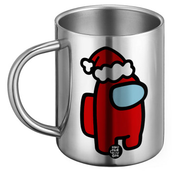 Among US Santa, Ανοξείδωτη Μεταλλική Κούπα 450ml - Διπλού Τοιχώματος