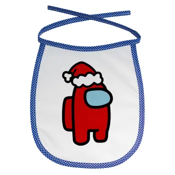 Among US Santa, Σαλιάρα μωρού αλέκιαστη με κορδόνι Μπλε