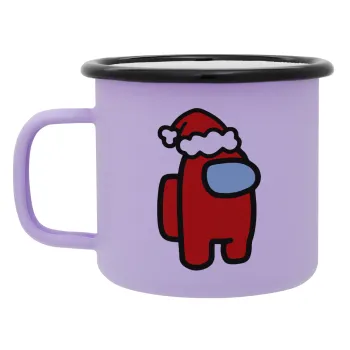 Among US Santa, Κούπα Μεταλλική εμαγιέ ΜΑΤ Light Pastel Purple 360ml