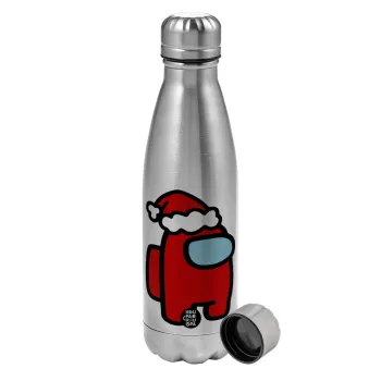 Among US Santa, Metallic water bottle, stainless steel, 750ml