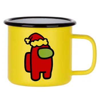 Among US Santa, Metallic enamel MATT Yellow cup 360ml