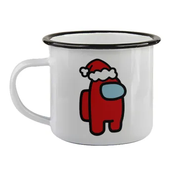 Among US Santa, Κούπα εμαγιέ με μαύρο χείλος 360ml