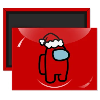 Among US Santa, Ορθογώνιο μαγνητάκι ψυγείου διάστασης 9x6cm