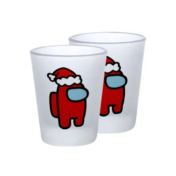 Among US Santa, Σφηνοπότηρα γυάλινα 45ml του πάγου (2 τεμάχια)