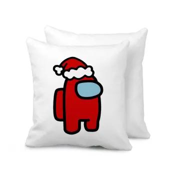 Among US Santa, Μαξιλάρι καναπέ 40x40cm περιέχεται το  γέμισμα