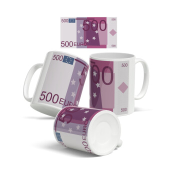 500€, Ceramic coffee mug, 330ml