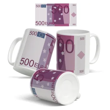 500€, Ceramic coffee mug, 330ml