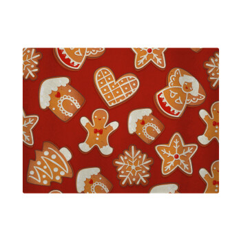 xmas cookies, Επιφάνεια κοπής γυάλινη (38x28cm)