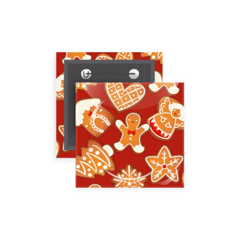 xmas cookies, Κονκάρδα παραμάνα τετράγωνη 5x5cm