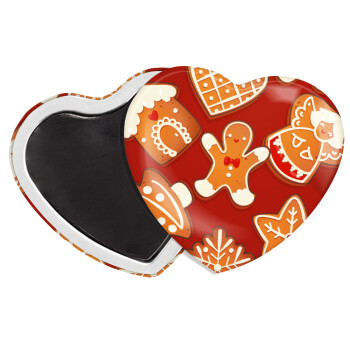 xmas cookies, Μαγνητάκι καρδιά (57x52mm)