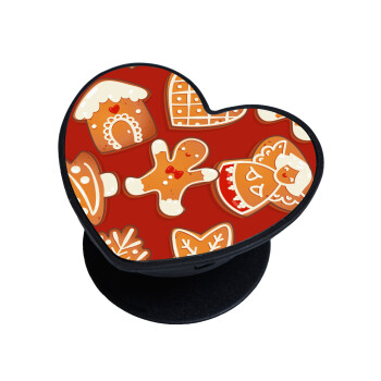 xmas cookies, Phone Holders Stand  καρδιά Μαύρο Βάση Στήριξης Κινητού στο Χέρι