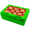 Children's cookie container GREEN 185x128x65mm (BPA free plastic)