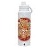 1L Stainless Steel Thermal Bottle with Phone Holder & Double Wall Insulation