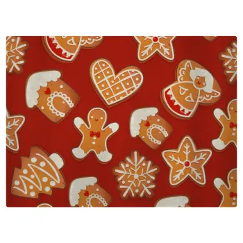 xmas cookies, Επιφάνεια κοπής γυάλινη (38x28cm)