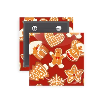 xmas cookies, Κονκάρδα παραμάνα τετράγωνη 5x5cm