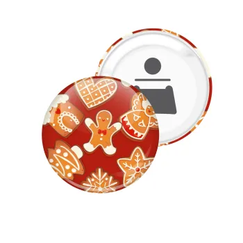 xmas cookies, Μαγνητάκι και ανοιχτήρι μπύρας στρογγυλό διάστασης 5,9cm