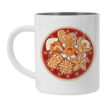 xmas cookies, Mug Stainless steel double wall 300ml