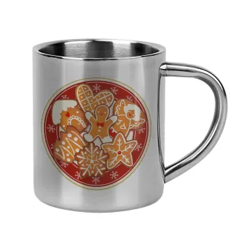 xmas cookies, Mug Stainless steel double wall 300ml