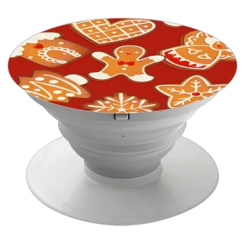 xmas cookies, Phone Holders Stand  White Hand-held Mobile Phone Holder