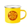 Yellow Enamel Metallic Cup 360ml
