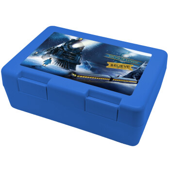 The Polar Express, Children's cookie container BLUE 185x128x65mm (BPA free plastic)