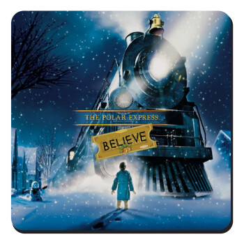 The Polar Express, Τετράγωνο μαγνητάκι ξύλινο 9x9cm