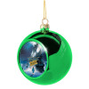 Green Christmas tree ornament ball 8cm
