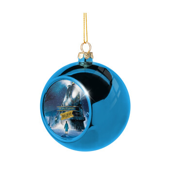 Το πολικό εξπρές, Χριστουγεννιάτικη μπάλα δένδρου Μπλε 8cm