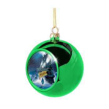 Το πολικό εξπρές, Χριστουγεννιάτικη μπάλα δένδρου Πράσινη 8cm