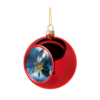 Το πολικό εξπρές, Χριστουγεννιάτικη μπάλα δένδρου Κόκκινη 8cm