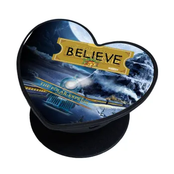 Το πολικό εξπρές, Phone Holders Stand  καρδιά Μαύρο Βάση Στήριξης Κινητού στο Χέρι