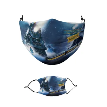 The Polar Express, Μάσκα υφασμάτινη παιδική πολλαπλών στρώσεων με υποδοχή φίλτρου