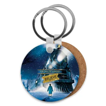 The Polar Express, Μπρελόκ Ξύλινο στρογγυλό MDF Φ5cm