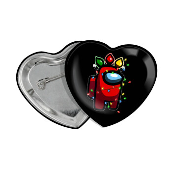 Among US xmas lights, Κονκάρδα παραμάνα καρδιά (57x52mm)