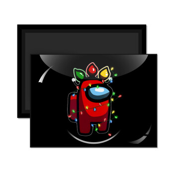 Among US xmas lights, Ορθογώνιο μαγνητάκι ψυγείου διάστασης 9x6cm