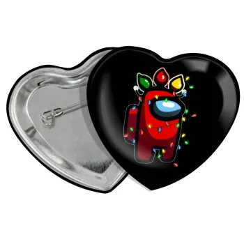 Among US xmas lights, Κονκάρδα παραμάνα καρδιά (57x52mm)